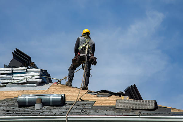 Professional Roofing technician working in Balsam Lake, WI